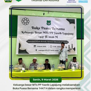 Keluarga Besar MTs PP Yasrib Lapajung Gelar Buka Puasa Bersama 1447 H